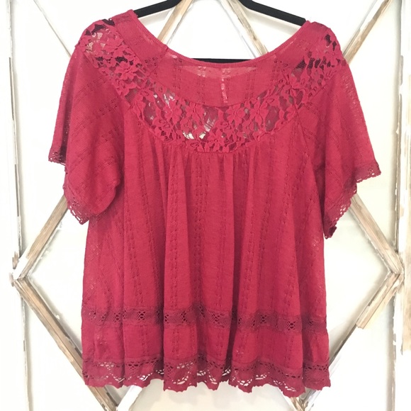 Free People Flowy Boho Top - Picture 2 of 8